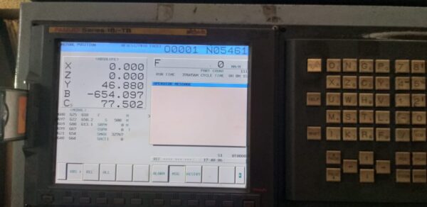 Accuway UT-300SY turnmill canter with C and Y axis
